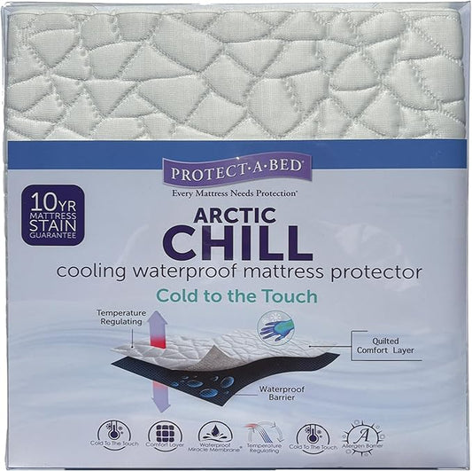 Arctic Chill Mattress Protector, Protect-A-Bed, Waterproof, 5-Sided, Full Size