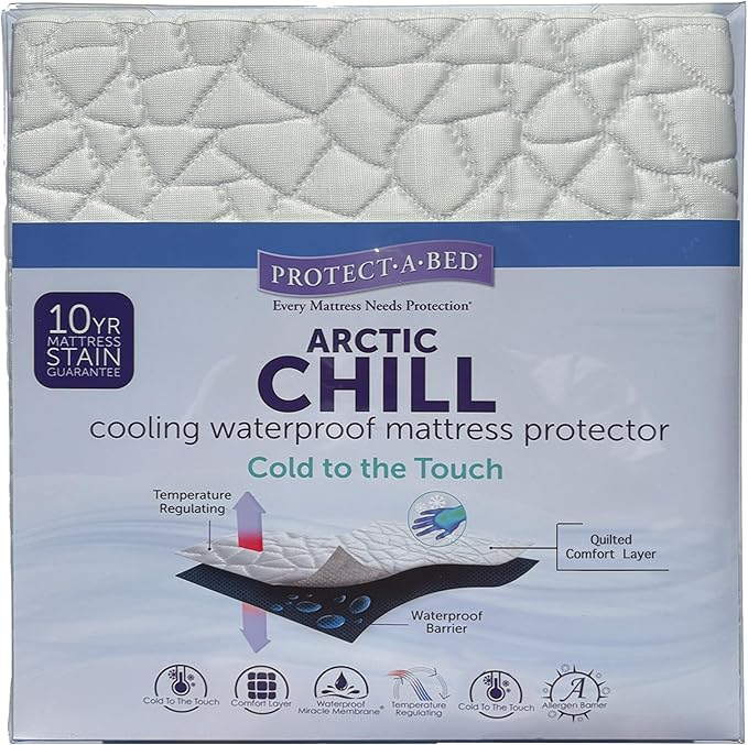 Arctic Chill Mattress Protector, Protect-A-Bed, Waterproof, 5-Sided, California King