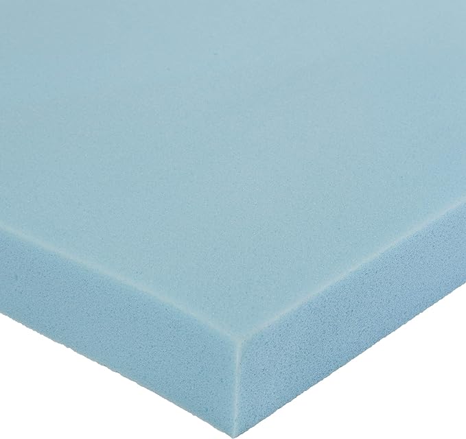 Amazon Basics Full Cooling Gel-Infused Memory Foam Mattress Topper, CertiPUR-US Certified, 2 Inches, Blue
