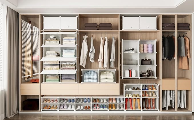 HOMIDEC Shoe Storage Cabinet, 48 Pairs Shoe Rack 3 by 8 Tier Space Saving Shoe Organizer for Closet Hallway Living Room Bedroom Garage - Image 2