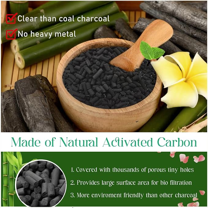 PurifyLogix 1.6 Pounds Activated Charcoal Filter Refill for FoodCycler Kitchen Waste Composters, Odor-Absorbing Replacement Carbon Compatible with Eco 5 FoodCycler Indoor Electric Composter(2PCS) - Image 3