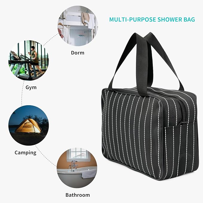 REDSINDA Mesh Shower Caddy Bag for Bathroom Gym Camping Portable Travel Mesh Toiletry Bag for Women Men - Image 4