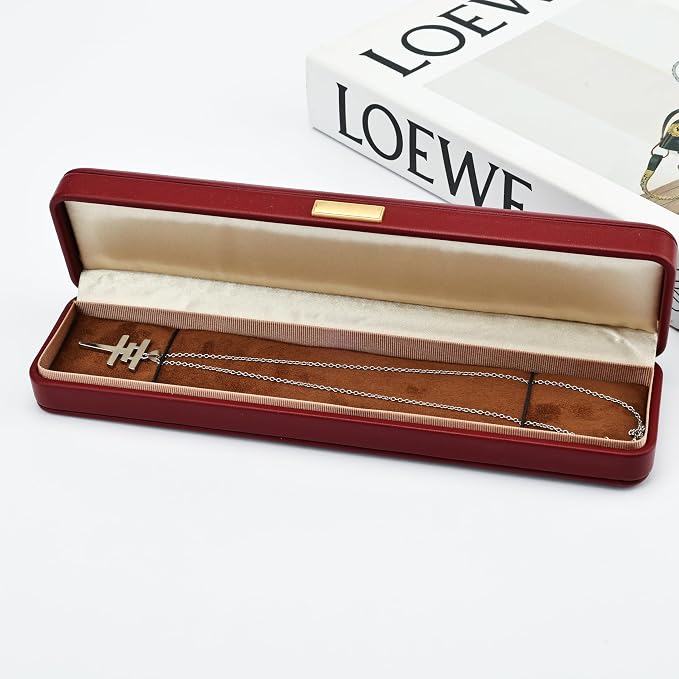 Luxury Burgundy Leather Jewelry Box with Soft Velvet Lining, Elegant Storage Case for Necklaces, Earrings, Bracelets & Watches, Small Travel Organizer Skin-friendly Artificial Leather Cover Gift - Image 2