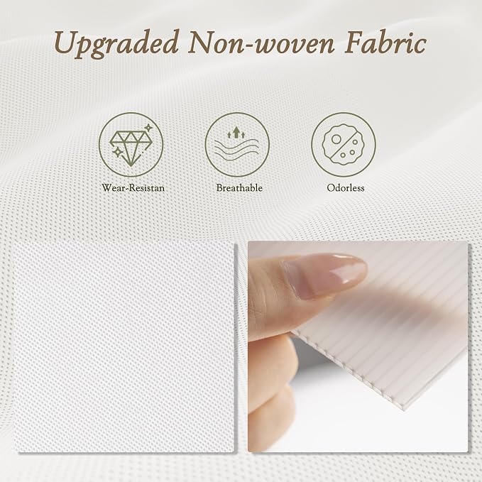 Criusia Drawer Organizers 18-Piece Set, Dresser Organizer for Baby Clothes, Foldable Closet Storage & Drawer Dividers for Underwear, Socks, Nursery, White - Image 3
