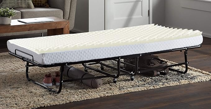 Gilbin Foam Mattress Topper, Egg Crate Foam Pad, Mattress Topper Convoluted Cot Size