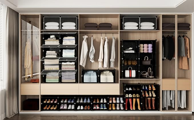 HOMIDEC Shoe Rack Organizer, 8 Tier Shoe Storage Cabinet 48 Pair Plastic Shoe Organizer Shelves for Closet Hallway Bedroom Entryway - Image 4