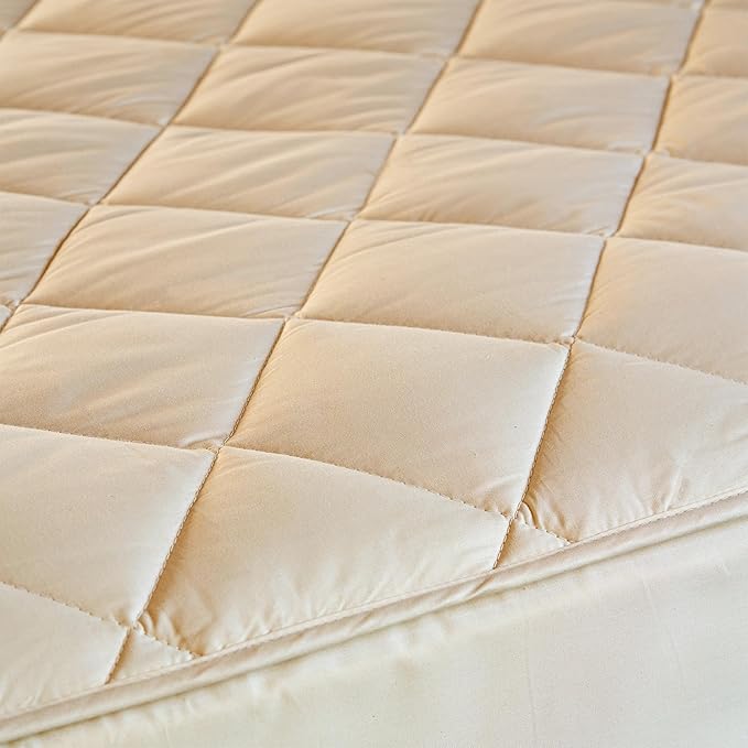 Woolroom Deluxe Waterproof Mattress Protector Twin XL Size – 100% Waterproof Mattress Pad - Hypoallergenic Mattress Protector - Machine Washable Temperature Regulating British Wool Mattress Cover