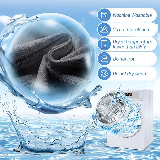 Premium Bamboo Mattress Protector – Full Size, Waterproof, & Ultra Soft Breathable Noiseless Washable Bed Mattress Cover for Comfort & Protection MC03FULL-LG