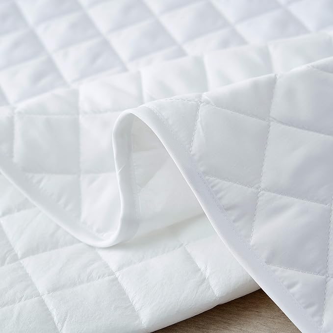 Elif Full Size Mattress Protector, Waterproof, Quilted Cover Pad with Elastic Band Straps for Kids, Soft&Comfortable, Breathable, Vinyl Free (Full)