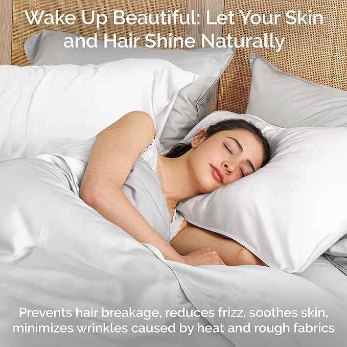 Viscose Bamboo Bed Sheets Full Sizes 4PC Set - Cooling Bedding for Hot Sleepers with Moisture Wicking Technology - Silky Soft 16 Inch Deep Pocket - White 54"x75"