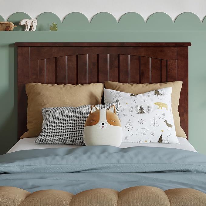 AFI, Nantucket Twin Solid Wood Panel Headboard, Walnut
