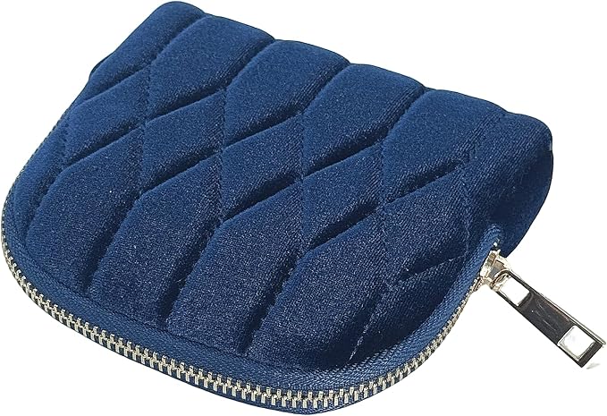 Small Travel Jewelry Case - Jewelry Travel Organizer Bag with for Bracelets, Necklaces, Bangles, Jewelry Organizer Storage Bag Gift for Women Girls,5.1x4.72x1.18 IN- RJB001-Navy by ToLoveToLife