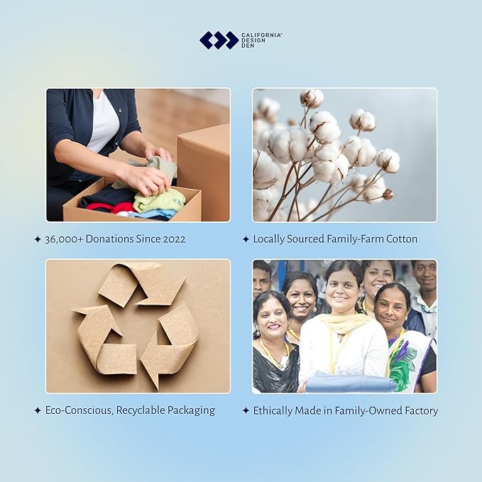 California Design Den Natural 100% Cotton Sheets Twin XL Size Set - Soft Sateen Weave, Twin XL Sheet Sets with 12" Pockets, Breathable and Durable Bedding for Dorm Rooms, College (White)