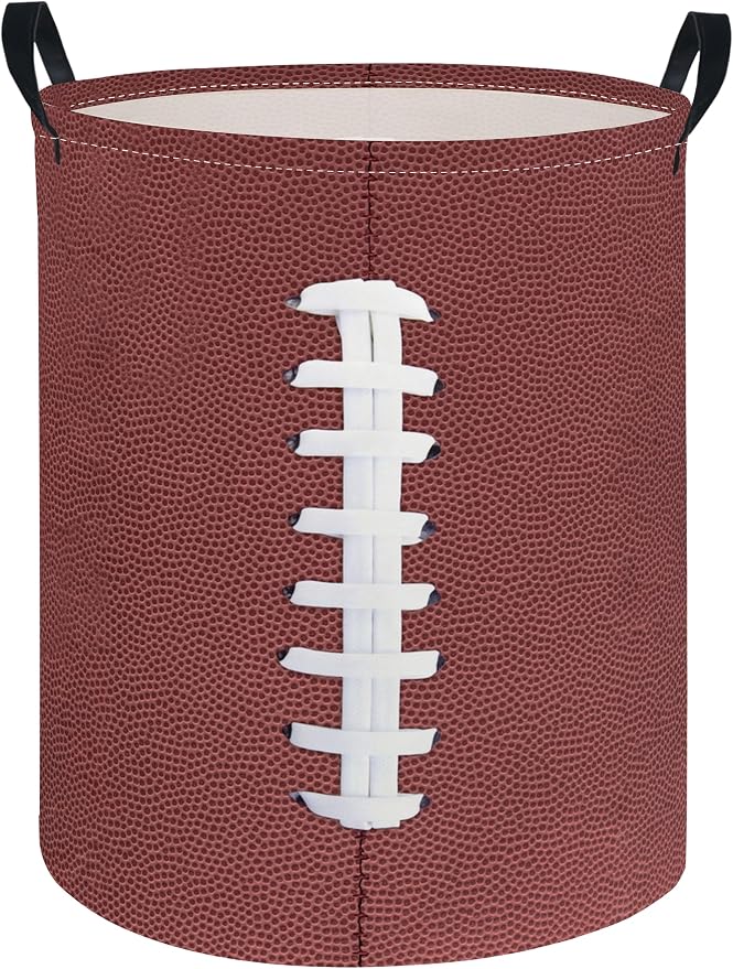 Baby Laundry Hamper kids laundry Basket Waterproof Laundry Bag for Bedroom Toy Clothes Organizer Room Décor(Football) by Unknown