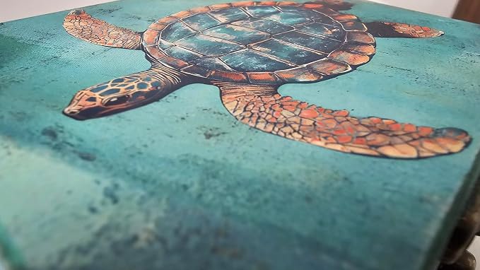 RK Collections Nautical Sea Turtle Keepsake Box | Home Décor, Gifts for Beach, Sea, Ocean Animal, Turtle Lovers | Jewelry Storage Box for Girls, Women (3TS1) - Image 6