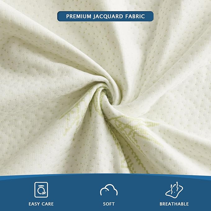 Queen Mattress Protector with Zipper,100% Waterproof Queen Size Cooling Mattress Cover,Ultra Soft Jacquard Fabric Breathable Noiseless Mattress Pad Cover,Zippered Mattress Encasement,60" *80" * 9"