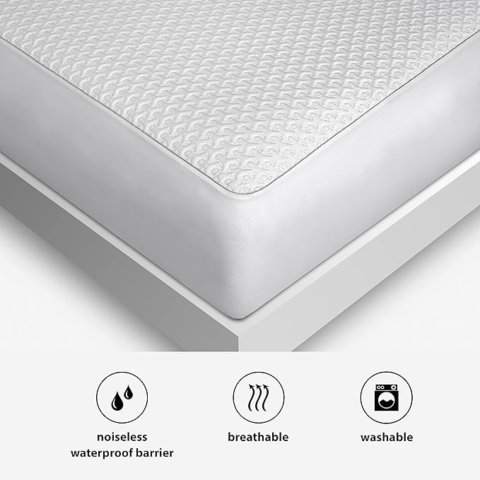 Bedgear Ver-Tex Cooling King Mattress Protector - Waterproof and Instant Cooling Mattress Cover for Bed - Deep Pockets and Adjustable Base Friendly - Hypoallergenic