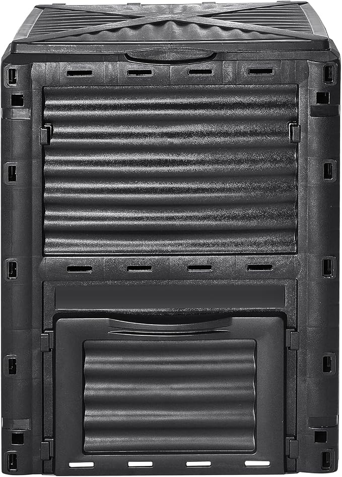 VEVOR Garden Compost Bin 80 Gallon, BPA Free Composter, Large Capacity Outdoor Composting Bin with Top Lid and Bottom Door, Easy Assembling, Lightweight, Fast Creation of Fertile Soil - Image 9