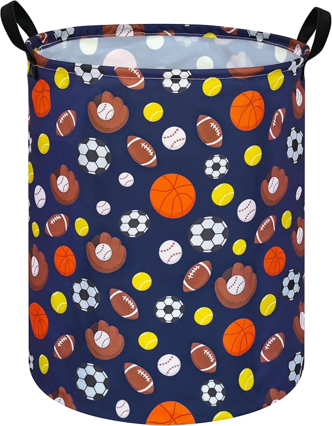 MAIZMZ Kids Hamper Storage Bins Organizer Toy Box Laundry Basket Large Canvas Collapsible Chest for Home/Dorm/Kitchen/Pet/Office/Closet/Shelf/Gift Baskets by Unknown
