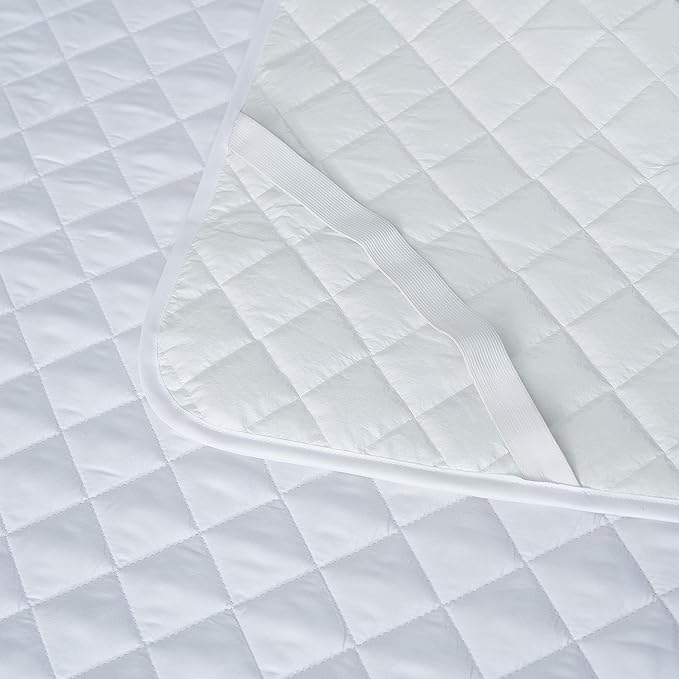 Elif California (Cali) Mattress Protector, Waterproof, Quilted Cover Pad with Elastic Band Straps for Kids, Soft&Comfortable, Breathable, Vinyl Free (California King)