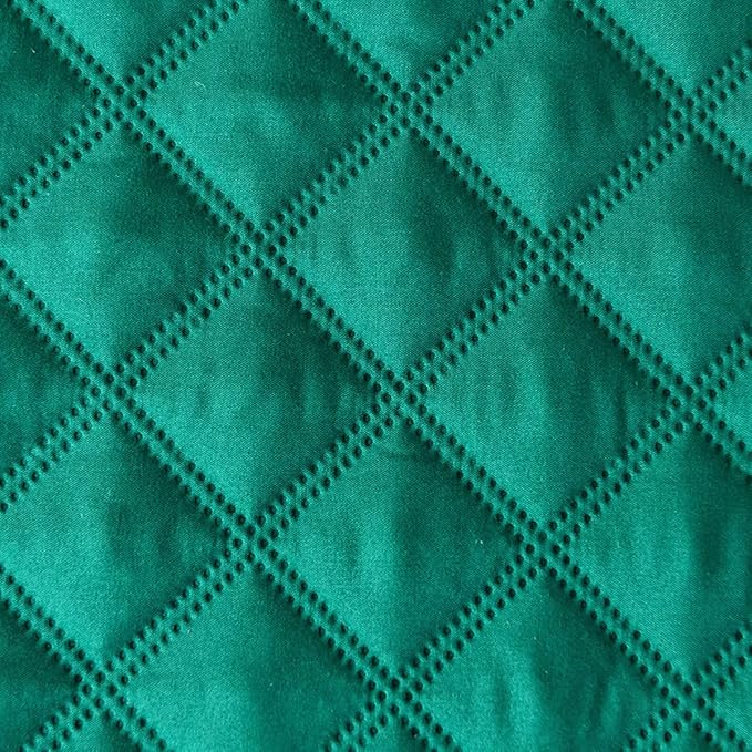 jejeloiu Teal Quilted Mattress Pad, 100% Waterproof Breathable Full Bedding Fitted Sheet Mattress Protector 14" Deep Pocket Cotton Snow Down Alternative Filling Mattress Cover (Full,Teal)