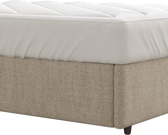 Sleep Philosophy Waterproof Sofa Bed Mattress Protector, Holden Sofa Bed Full Mattress Pad, 3M Scotchgard, Microfiber Mattress Topper Fitted Elastic Pocket Fits Up to 8 Inch, Full 54x72, White