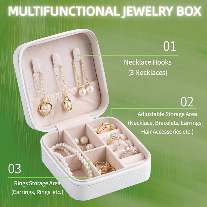 6-Pack Soccer Portable Jewelry Box for Team Travel White Sport Jewelry Case Bulk Gifts for Soccer Team Athletes & Sports Enthusiasts Christmas Events & Milestones - Image 4