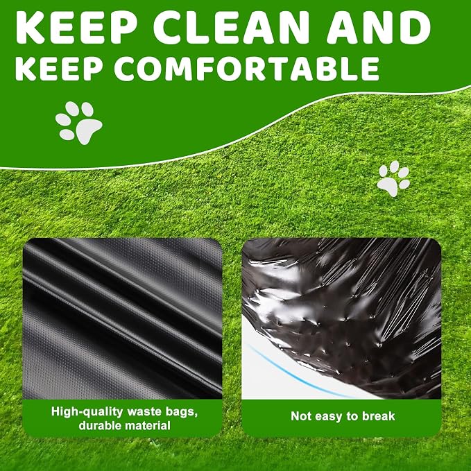 Dog Poop Trash Can Outside, 20L/5Gallon Pedal and Removable Inner Waste Bin, Outdoor Dog Poop Trash Can with 100 Bags, Pet Waste Container for Garden, Black - Image 4