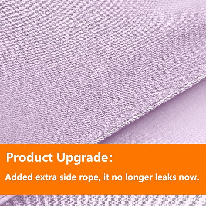 TAIMIT Light Purple Twin Size Comforter Set - 5 Pieces, Bed in a Bag Bedding Sets with All Season Soft Quilted Warm Fluffy Reversible Comforter,Flat Sheet,Fitted Sheet,1 Pillow Shams,1 Pillowcases
