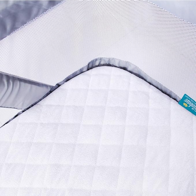 Waterproof Bassinet Mattress Protector, Fit for Airclub Bedside Bassinet, Ultra Soft Breathable, Washer & Dryer