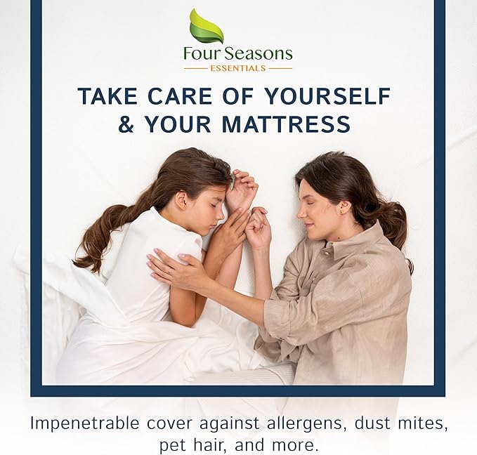 Super Deep Pocket Mattress Encasement - Cal King - Zippered Bedbug Waterproof Protector for Very Deep Mattresses 20-24 inch Depth