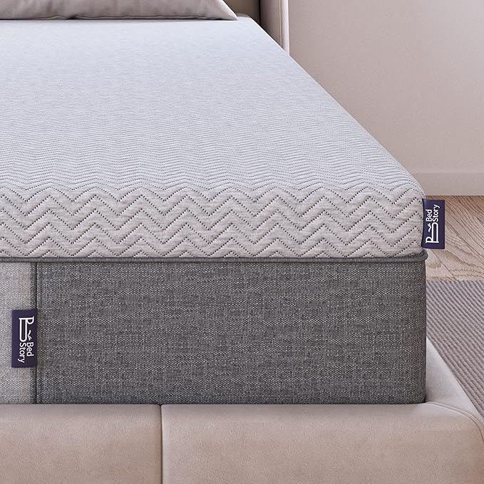 BedStory Firm Mattress Topper 4 Inch Full Size - Memory Foam Bed Topper for Pain Relief - Copper Gel Bamboo Charcoal Green Tea Infused Cooling Mattress Pad - CertiPUR-US Certified