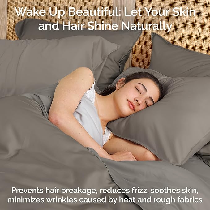 Viscose Bamboo Bed Sheets Full Sizes 4PC Set - Cooling Bedding for Hot Sleepers with Moisture Wicking Technology - Silky Soft 16 Inch Deep Pocket - Sand 54"x75"