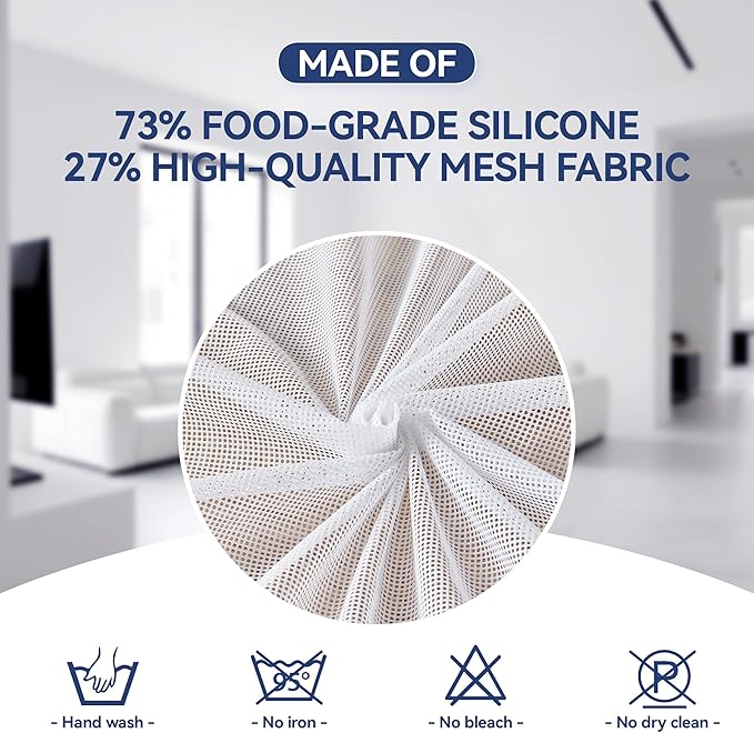 Silicone Mattress Slide Stopper and Gripper, 5X Anti - Slip, Non Slip Mattress pad,Keep Bed and Topper Pad from Sliding for Sofa, Couch, Chair Cushion, Mattresses, Easy Trim Pads, Twin