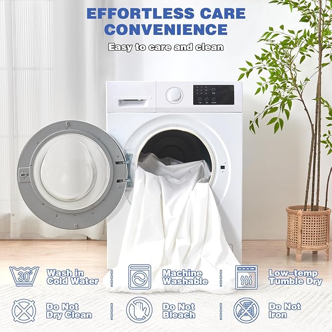 Queen Mattress Protector, Waterproof Mattress Cover with 18" Deep Pocket Bed Cover, Fitted Sheet Style Noiseless Breathable Machine Washable, White (60'' X 80'')