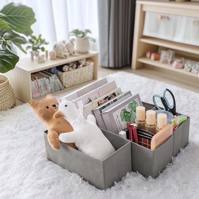 Criusia Drawer Organizer Clothes, 14 Pack Dresser Organizer for Baby Clothes, Underwear, Sock- Foldable Closet Organization and Storage Dividers Bins for Nursery, Bedroom and Dorm (Grey) - Image 9