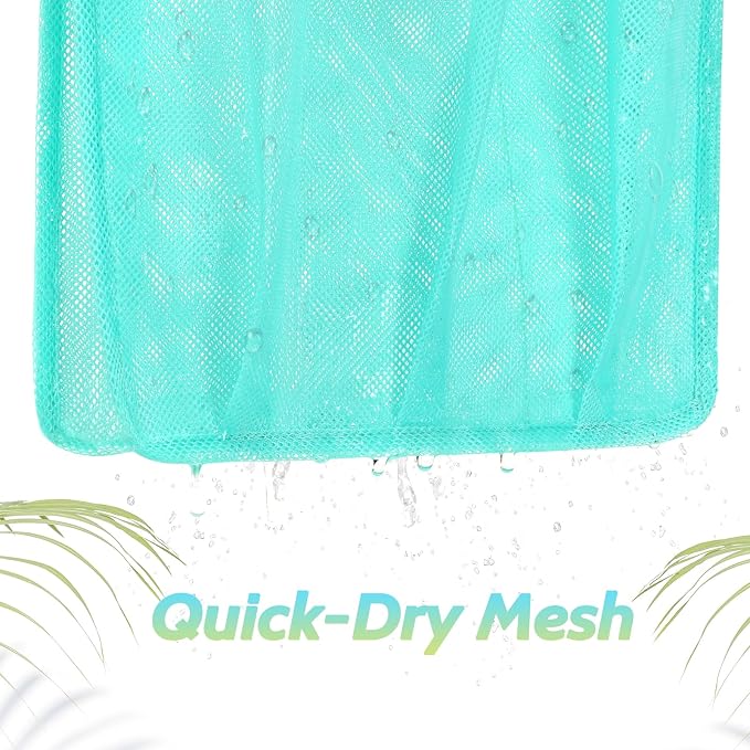 famichan Mesh Shower Caddy Portable, Gym Travel Camp Dorm Room Essentials for College Student Boy Girl, Bathroom Shower Bag - Blue - Image 4