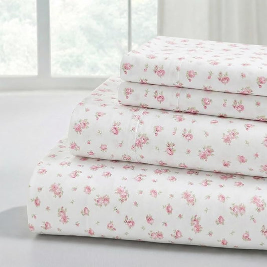 Modern Threads Silky Soft Microfiber and Wrinkle Free Sheets - Luxurious Microfiber Bed Sheets Includes Flat Sheet, Fitted Sheet with Deep Pockets, & Pillowcases Ivory, Full