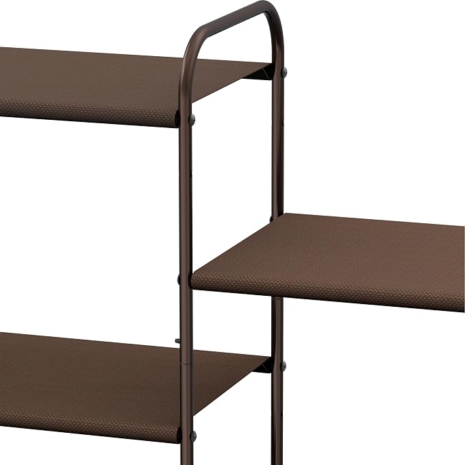 Simple Houseware 4-Tier Shoe Rack Storage Organizer, Bronze - Image 6