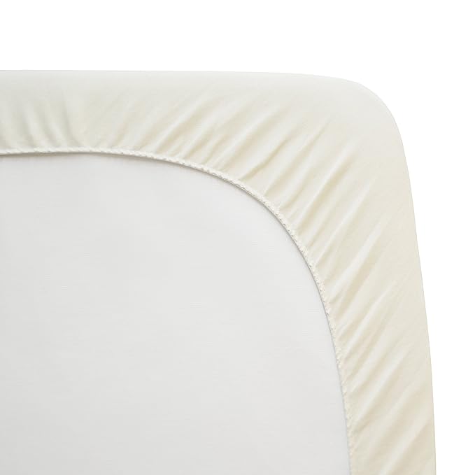American Baby Company Waterproof Crib and Toddler Mattress Protector, Quilted Fitted Protector Pad Cover Made with Organic Cotton Top Layer, 52“ x 28" (Pack of 2)