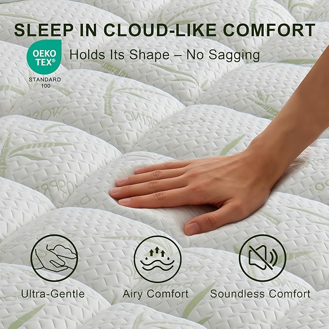 Full Size Mattress Protector - 100% Waterproof Pillow Top Pad, Quilted Cooling Topper, 8-21 Deep Pocket,Breathable Machine Washable for Hot Sleepers