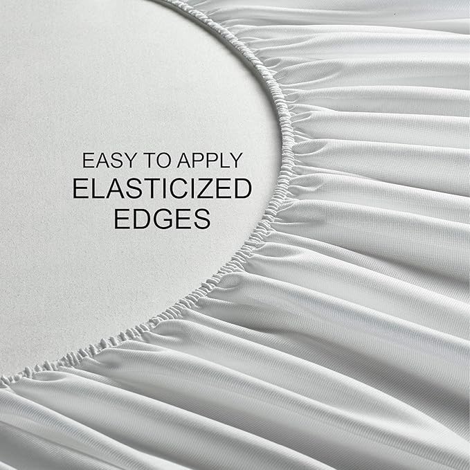 California King Mattress Protector by PURE BAMBOO, Waterproof - Viscose Derived from Bamboo, Breathable, Noiseless Mattress Cover Protects Against Moisture, Spills, Stains (California King)