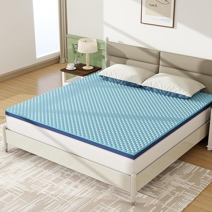 3 Inch King Mattress Topper Reversible Extra Firm Mattress Topper for Back Pain Relief Dual Sided Firm Bed Topper for Couples CertiPUR-US