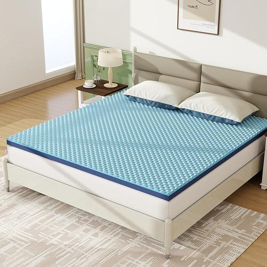 3 Inch King Mattress Topper Reversible Extra Firm Mattress Topper for Back Pain Relief Dual Sided Firm Bed Topper for Couples CertiPUR-US