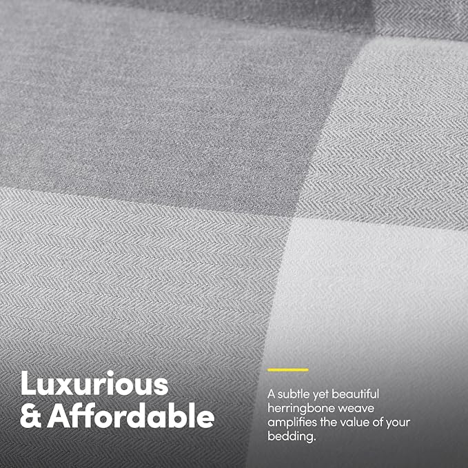 Twin Comforter Set with Sheets - 5-Piece Bedding Collection - 1 Comforter, 1 Fitted Sheet, 1 Flat, 2 Pillowcases - Deep Pocket - Soft & Premium Quality - Ideal for All Seasons, Checkered Box