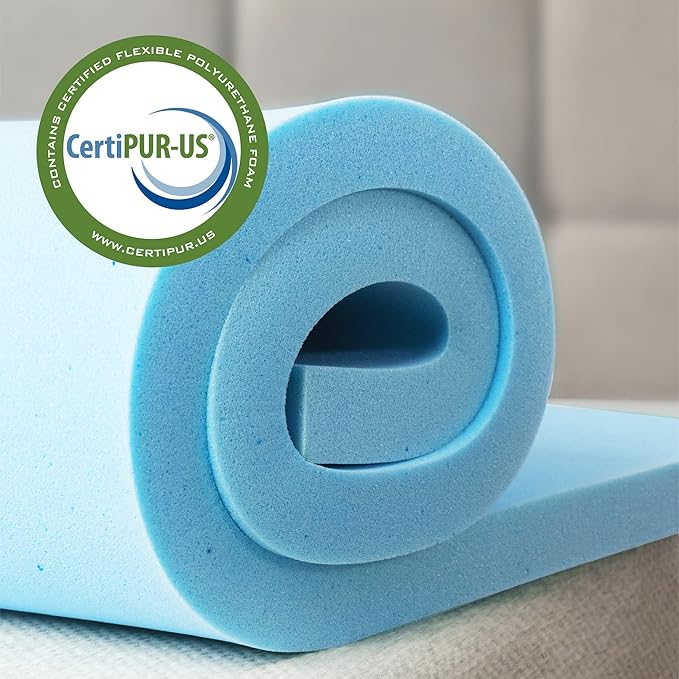 Sleep Master 2" Gel Memory Foam Topper - Queen