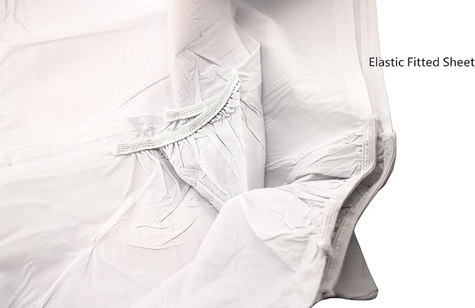Deluxe Vinyl Fitted Crib Mattress Cover Protector 28" x 52" Standard Size Waterproof Protects and Keeps Mattress Clean and Dry