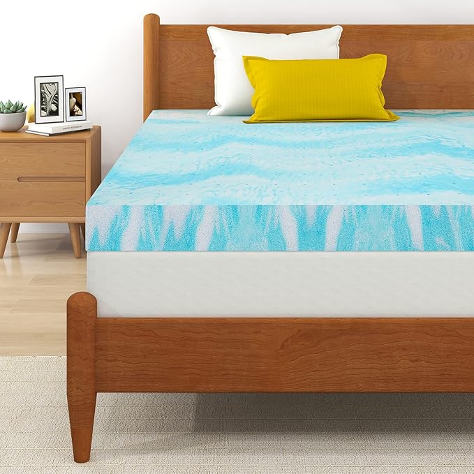 Mattress Topper, 4 Inch Gel Memory Foam Mattress Topper, Twin XL, CertiPUR-US Certified