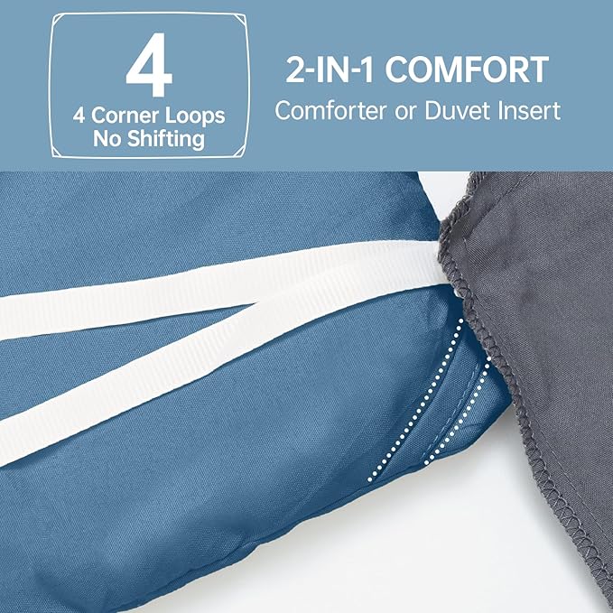 MUXHOMO King Size Comforter Set, All Season Ultra Soft Down Alternative Bedding - 3 Piece Lightweight Bed Set Includes 1 Comforter (104"x90") and 2 Pillow Shams (20"x36"), Teal