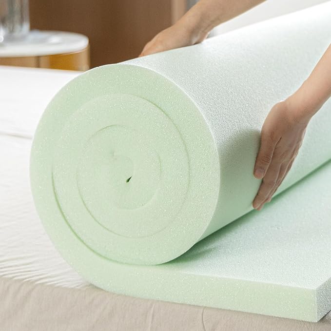 ZINUS 1.5 Inch Green Tea Memory Foam Mattress Topper, Pressure-Relieving Layer, Ideal for Back Pain Relief, Compact WONDERBOX Packaging, CertiPUR-US Certified, Full